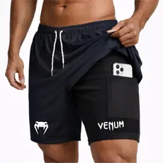 Bermuda Compressão Corrida 2 Em 1 Dry Fit Elastano Cobrinha Ideal Treinos Academia