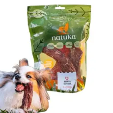 Mordedor Natural Para Cães Aorta Bovina 4 Unidades Natuka