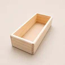Forma retangular para sabonete artesanal molde em pinus