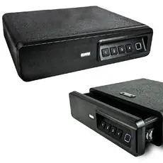 Cofre Mesa Gaveta Segurança Casa Fogo Digital Biometria Cor Preto