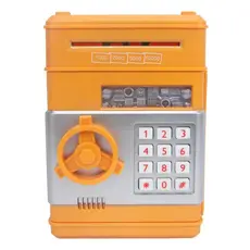 Cofre Eletrônico Digital Infantil Puxa Notas Colorido Divertido Brinquedo Músicas Cofrinho Pci Cofre