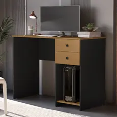 Escrivaninha Mesa de Computador 2 Gavetas e Suporte para CPU Multiuso Quarto Estudo Escritório