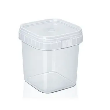 Pote com Lacre Quadrado 500ml - Plastilânia