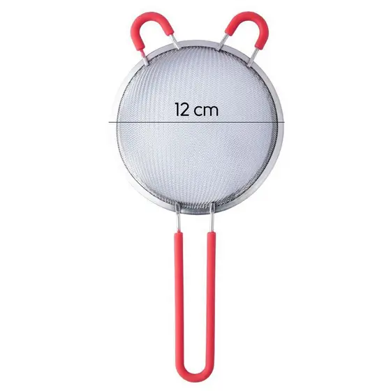 Peneira de Aço Inóx e Silicone - 1 unidade - Clink - Rizzo Confeitaria
