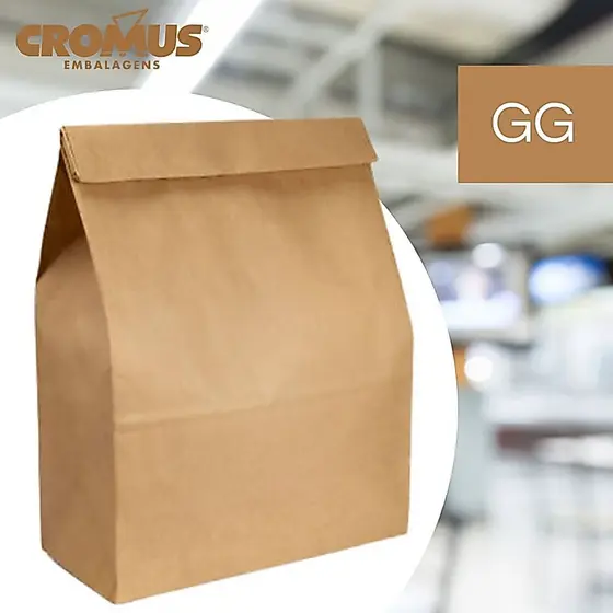 Saco de Papel GG 41x35x21cm - Kraft Delivery - 10 unidades - Rizzo