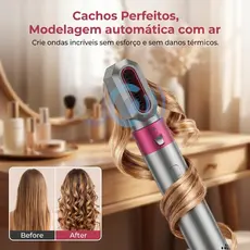 Airwrap Styler 5 em 1 secador de cabelo escova de ar quente modelador alisador de cabelo escova 110v ou 220v