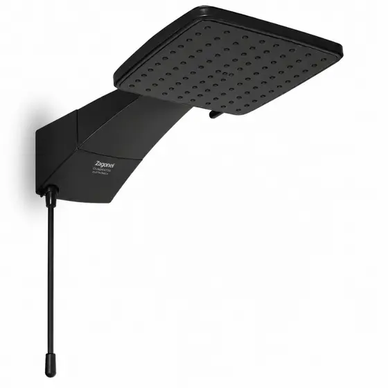 Chuveiro Ducha Quadratta Black Eletrônica 7700W 220V Zagonel