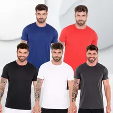 Kit 5 Camisetas Dry Fit Masculina Com Treino Proteção UV Secagem rápida treino academia