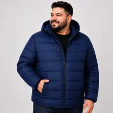 Jaqueta Bobojaco MasculinaPlus Size Inverno Lançamento Nylon Puffer Capuz Inverno Com Zíper Removivel