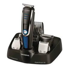 Aparador de Pelos 10 em 1 Sem Fio 90min Autonomia BG-03 Super Groom Mondial