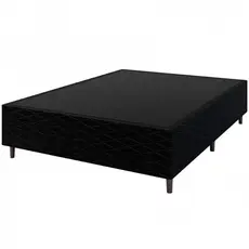 Base Box para Colchão de Casal New Italia Black 38x138x188cm Umaflex
