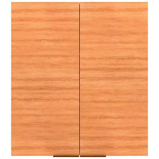 Armário Aéreo Cristal MDP 15mm com 2 Portas e 2 Prateleiras Bartira