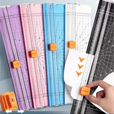 Guilhotina Cortador de papel A4 Cortador de papel de escrit贸rio L芒mina para 谩lbum de recortes de fotografias