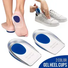 1/2/3 Pares Calcanheira de Silicone Gel Ortopédica Esporão Dor Anti Impacto