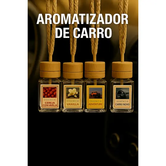 Kit 3 Aromatizador Cheirinho Para Carro Diversas Fragancias - A Escolher