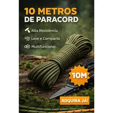 Paracord 550 4mm  10mts  (Cores Lisas)  A Escolher