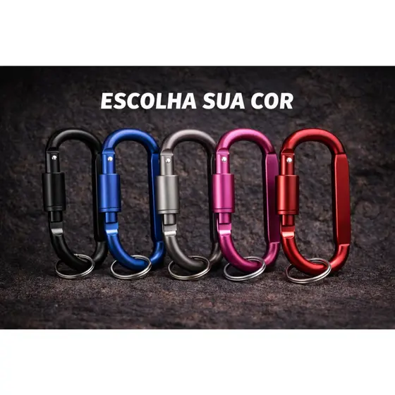 MOSQUETÃO DE ALUMINIO MULTIUSO / MOSQUETÃO PARA CHAVEIRO
