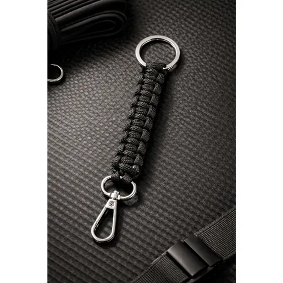 CHAVEIRO TATICO DE PARACORD 550 COM MOSQUETÃO