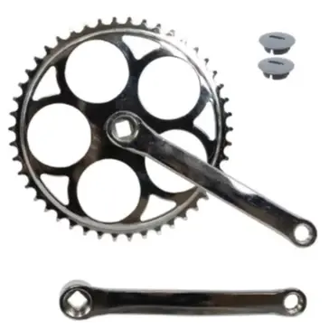 Pedivela Fixa 46 Dentes Cromado 170mm Single Speed