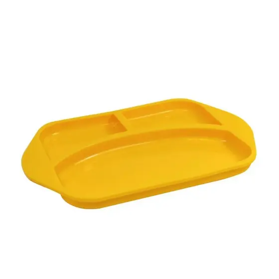 Prato Com Divisória Em Silicone P/ Bebê Girafa Lola
