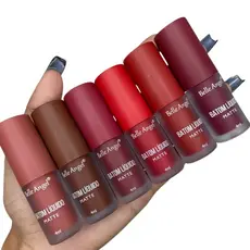 Batom Matte Líquido Belle Angel 6 Cores Alta Pigmentação Maquiagem Lábios | B079