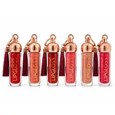 Lip Gloss Chaveiro Franja Belle Angel Brilho Intenso Hidratante Labial - RB064
