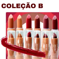Batom Matte Belle Angel Crush Matte Alta Pigmentação Longa Duração ( B ) | B104