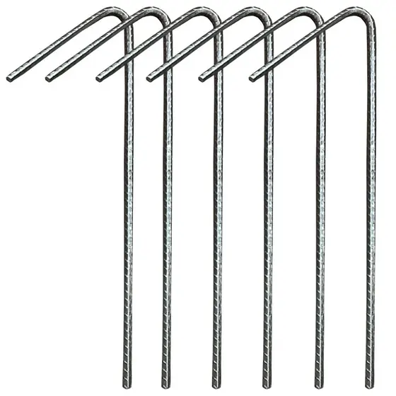 Estaca Para Barraca Camping 26 Cm 10 Unid Ferro