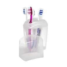 Porta escovas para  creme dental com tampa 5 escovas