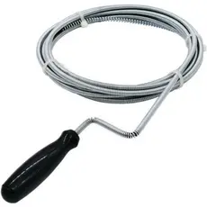 Desentupidor Manual 1,50 m Mola de Aço Ralo Pia Banheiro Cozinha Quintal Cano Calha