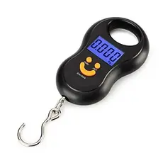 Balanças Portátil Digital Mão Bolsa Mala Peixe Até 50kg