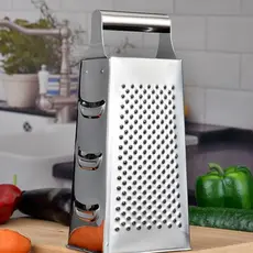 Ralador 21 cm Aço Inox 4 Faces Resistente Cozinha Para Verduras Legumes Queijo Multiuso1