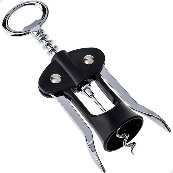 Saca Rolhas Abridor De Vinho com capa plástica em Inox Profissional