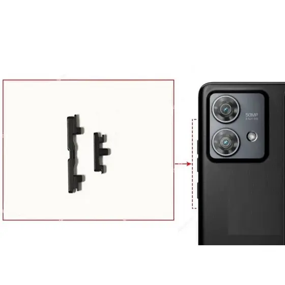 Botões Externos Power E Volume Moto Edge 40 Neo