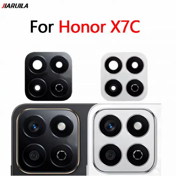 Lente De Vidro Da Câmera Traseira Para Substituição Tampa Honor X7C + Adesivo