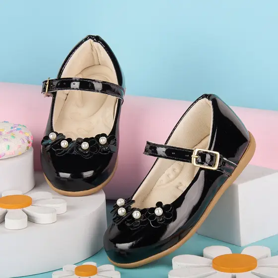 Sapatilha Infantil Menina Sapato Boneca Feminina Fivela Social Flor