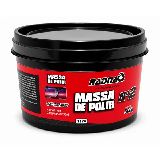 Massa Polir N° 2 Polimento Automotivo Radnaq 500g