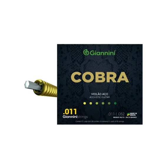 ENCORDOAMENTO GIANNINI VIOLAO GEEFLK BRONZE 85/15 0.011