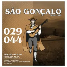 ENCORDOAMENTO SAO GONCALO VIOLAO NYLON CRISTAL C/BOLINHA TENSAO PESADA 0.029