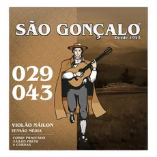 ENCORDOAMENTO SAO GONCALO VIOLAO NYLON PRETO 0.029 - 0.043
