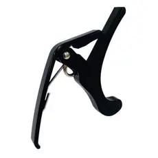 CAPOTRASTE DOLPHIN P/VIOLAO/GUITARRA PRETA C/HASTE LONGA