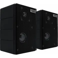 KIT 2 CAIXA DE SOM AMBIENTE 40W PASSIVA PRETA CSR 75M CSR