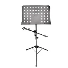 Estante Para Partitura Com Suporte De Microfone Profissional Em Aço Resistente Para Músicos