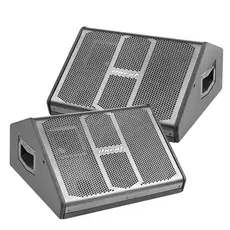 Kit 2 Monitores Retorno De Palco Ativo E Passivo 150W 124dB Oneal KMT-1300 Para Igreja Bar Evento