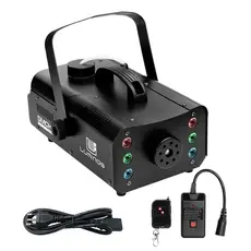 Máquina De Fumaça 1200w Com 6 LEDS RGB E Controle Sem Fio Smoke 1200 LED Luminos