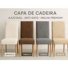 Jogo de capa para cadeira matelado para sala/cozinha ideal para quem tem pets envio rápido
