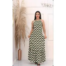 VESTIDO LONGO ESTAMPADO E LISO com bojo
