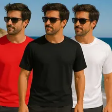 camiseta masculino lisa em malha UV poliamida envio imediato