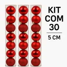 Kit de30 Bolas de 5 cm. Dê um toque de delicadeza e charme à sua decoração com nosso diversas cores.