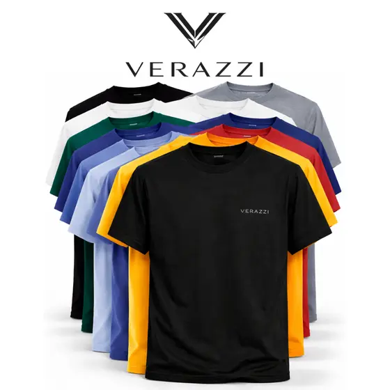 kit 5 Camisetas Verazzi Premium - camisa masculina